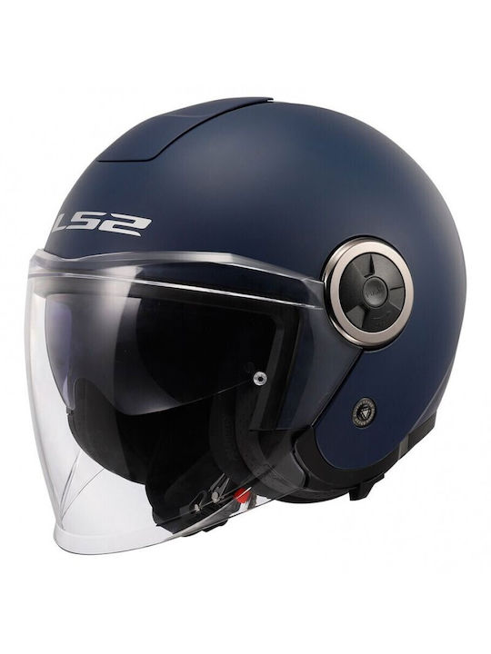 LS2 OF620 Classy Matt Navy Blue Motorradhelm Jet ECE 22.06 1200gr