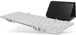 InLine BT-Quick foldable Ασύρματο Bluetooth Πληκτρολόγιο για Tablet Αγγλικό US Λευκό