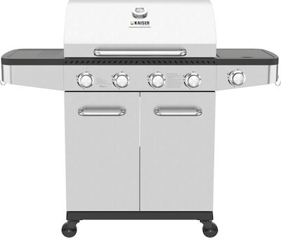 Kaiser Gas Grill Grate with 4 pcs 3kW and Side Burner