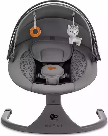 Kinderkraft Електрически Релакс Бебе Lumi 2 с Музика Тъмно сиво