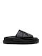 Hola Big Women's Flat Sandals in Black Color