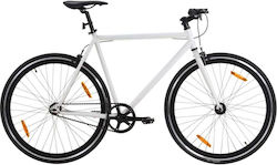 vidaXL 28" Λευκό Ποδήλατο Δρόμου χωρίς Ταχύτητες