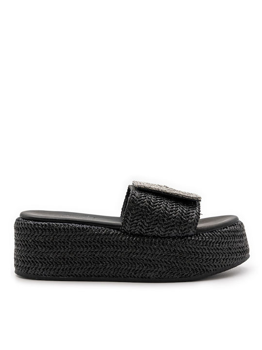 Mariella Fabiani Flatforms Women's Sandals Black