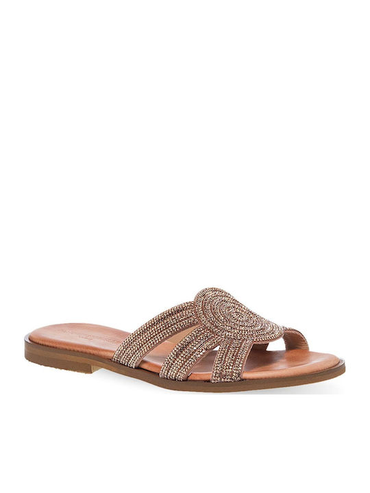 Sandale Casual Damă din Piele Aur