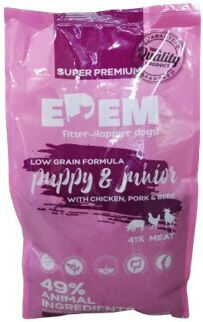 Edem 12kg Dry Food for Puppies with Chicken, Pork, Beef, Meat, Vegetables and Tuna