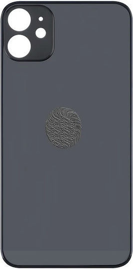 Заден капак на батерия с голям отвор за Apple iPhone 11 Черен