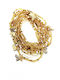 Xx09802 3 Stück Gold Frauen Knöchel Armbänder Mini Perlen & Schmetterling