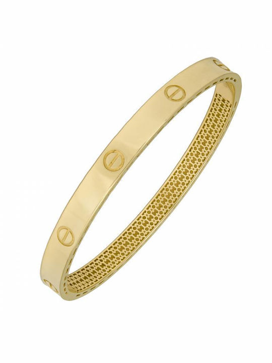 Damen Armband Handschellen aus Gold 9K