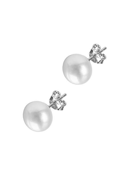 Earrings made of Silver with Pearls