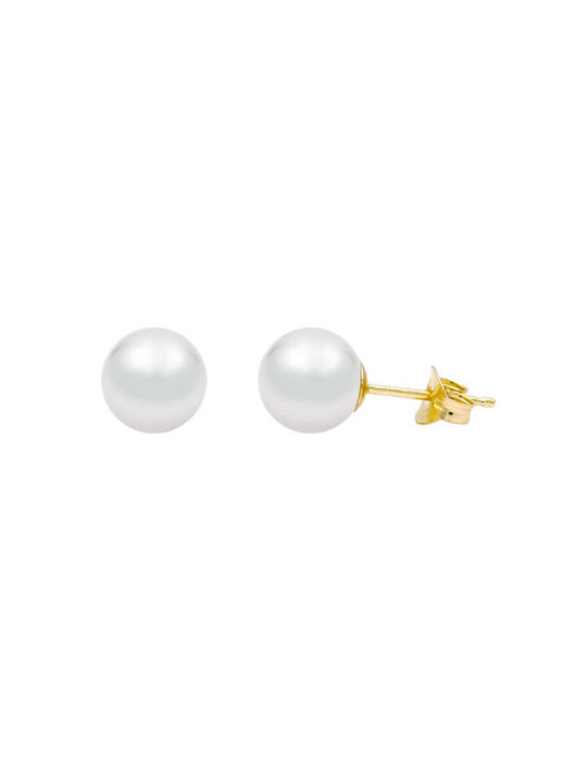 Savvidis Earrings from Gold 14K with Pearls