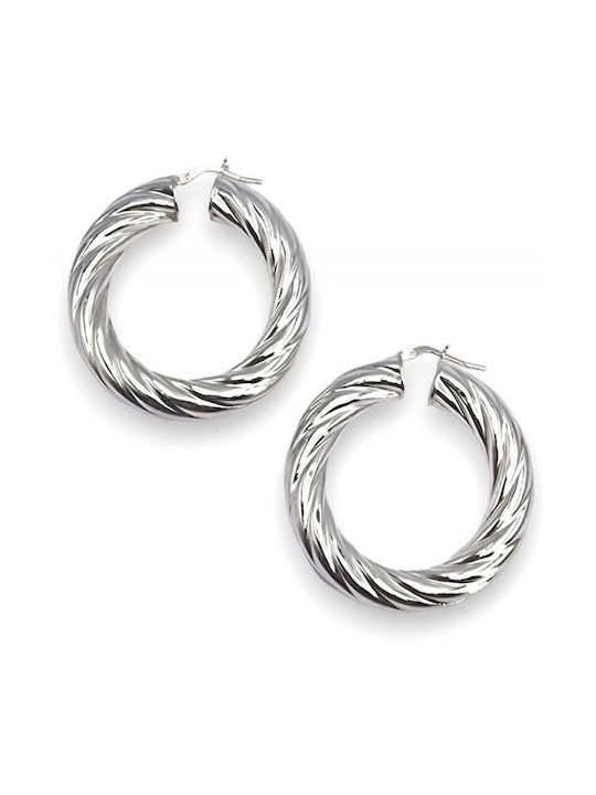 925forever Earrings Hoops made of Silver