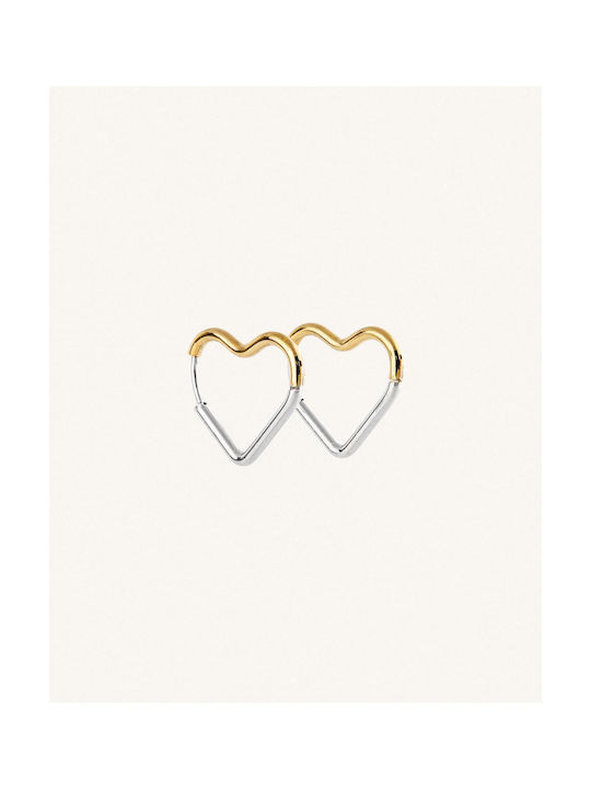 StanStefan Earrings Hoops made of Steel Gold Plated