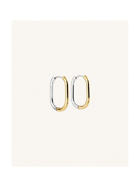 StanStefan Earrings Hoops made of Steel Gold Plated