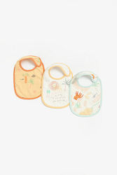 Mothercare Animal Kingdom Baby Bib Fabric Multicolour 3 Pieces