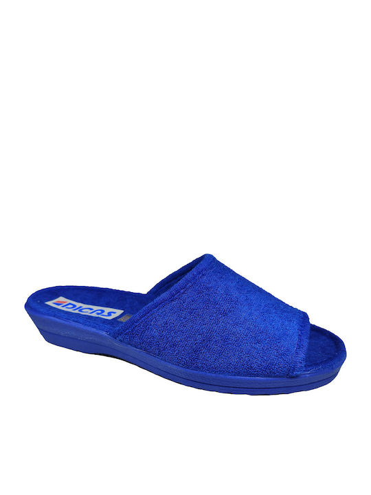 Frottee Winter Damen Hausschuhe Hellblaue
