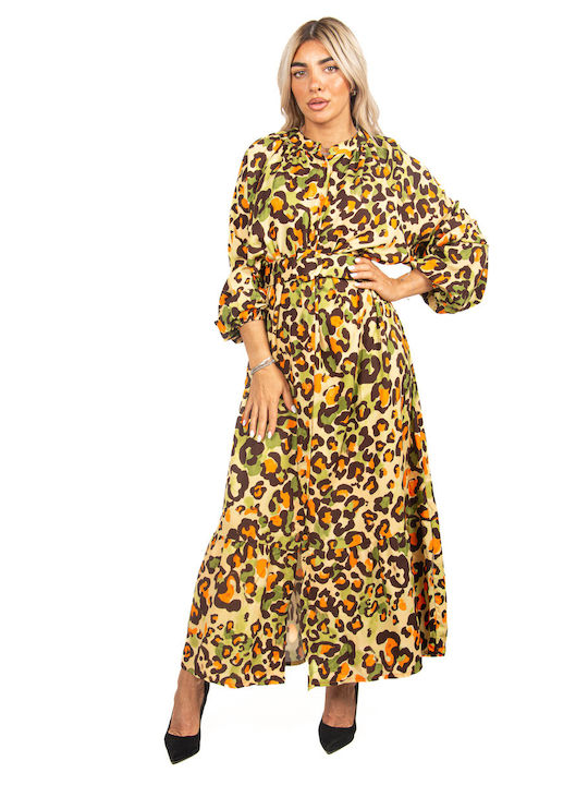 Kleid Semize Leopard mit Gürtel