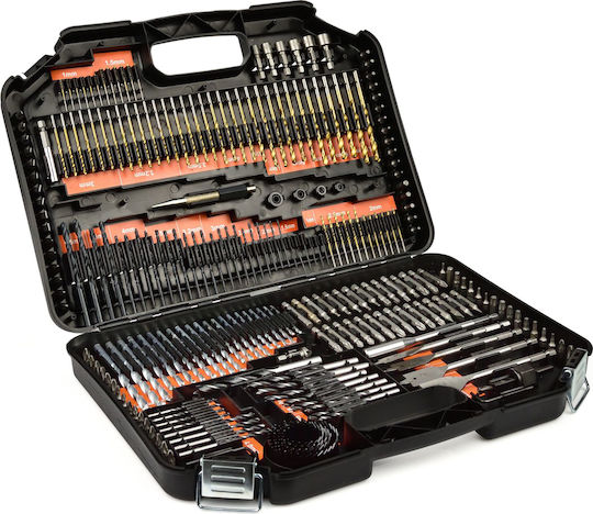 Geko Set of 246 Drills HSS Titanium with Hexagonal Shank for Metal