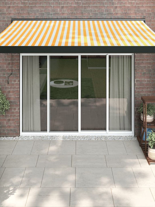 vidaXL Zelt Terrasse mit LEDs Gelb 3.5x2.5m