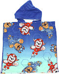 Nickelodeon Kinder Strandponcho Pfoten-Patrouille Blau