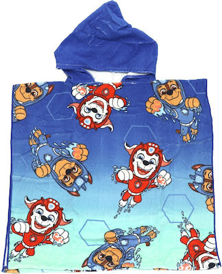 Nickelodeon Kinder Strandponcho Pfoten-Patrouille Blau