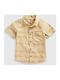 Kids Shirt Short Sleeve Beige