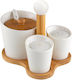 Florina Adria Set de servire din porțelan Bambus condimente 16 X 13 X 12 Cm