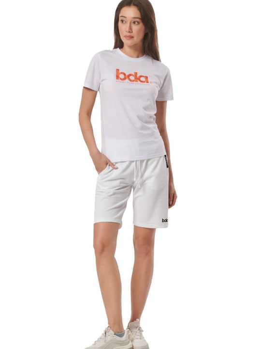 Body Action Damen Sportliche Bermuda weiß