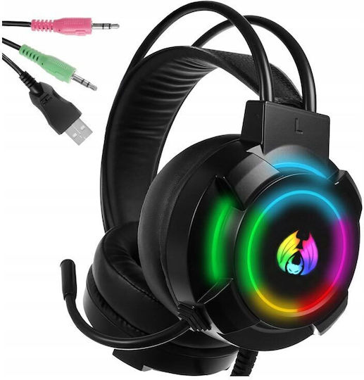 AT06317 Надушници Гейминг Слушалки със Свързаност 2x3,5 мм / USB