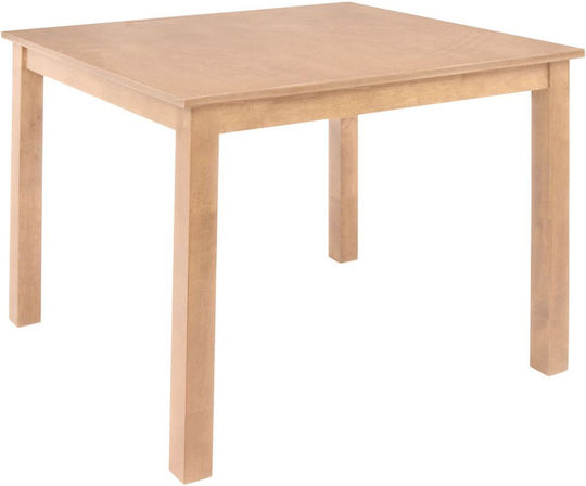 Naturale Table Kitchen Wooden Oak 80x80x74cm