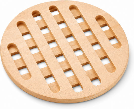 Fackelmann Round Wooden Placemat Beech Ø18cm