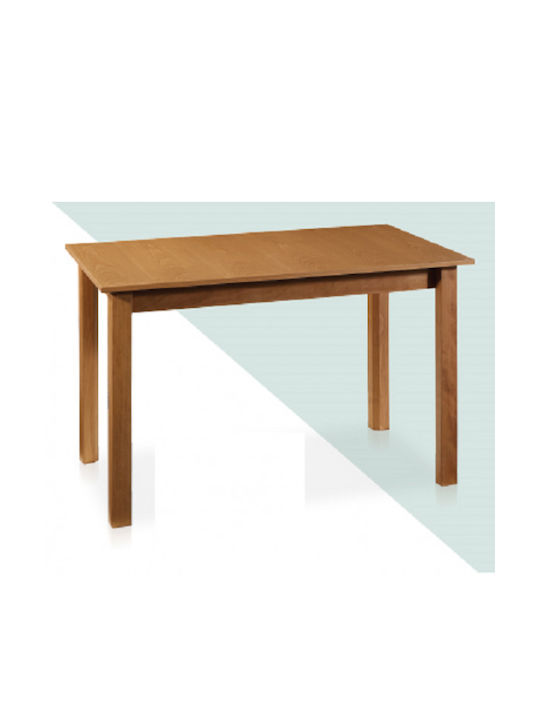 Tisch Speisesaal Ausziehbar aus Massivholz Walnut (+25)x60x76cm