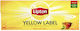 Ceai Lipton Galben 100 bucăți Etichetă Galbenă