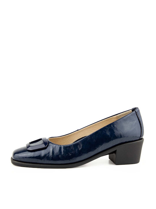 Relax Anatomic Anatomic Leather Blue Heels