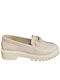 Lackleder Damen Mokassins in Rosa Farbe