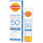 Carroten Super Mat Αδιάβροχη Αντηλιακή Κρέμα Προσώπου SPF50 50ml