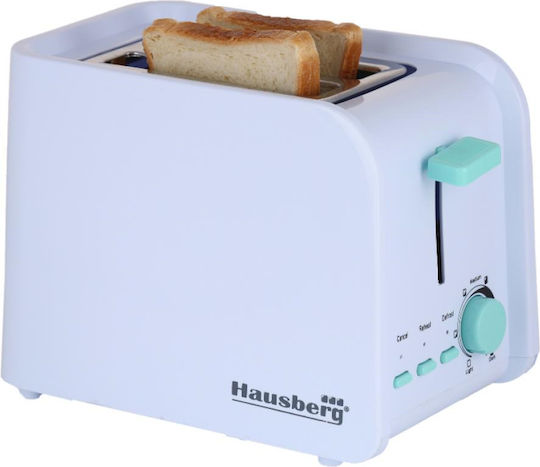 Hausberg Тостер Двуместна 750W Бяла