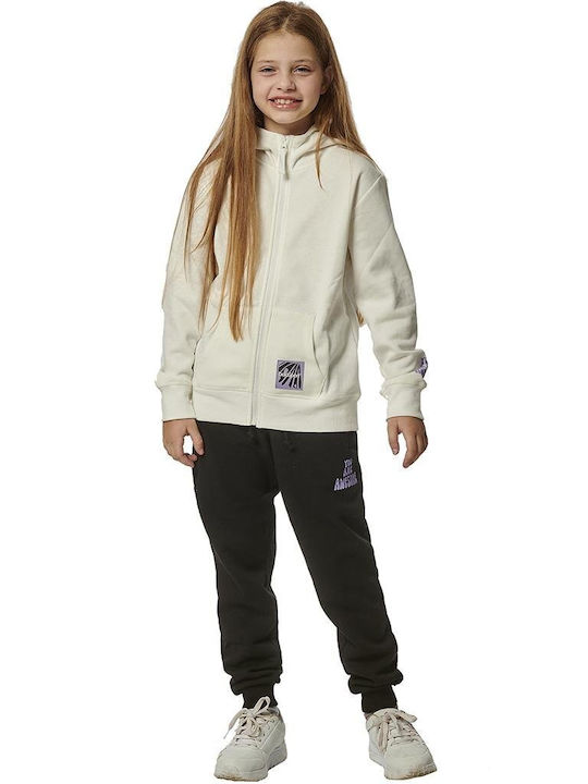 Body Action Kids Sweatshirt Cardigan White