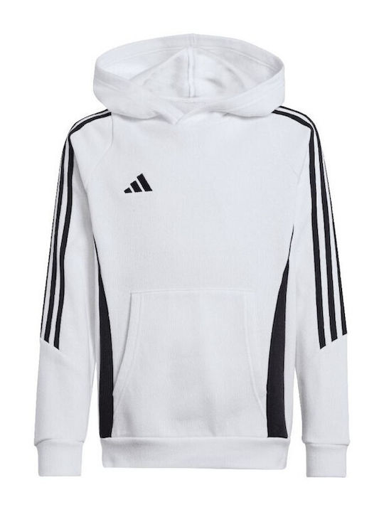 Adidas Cardigan pentru copii cu glugă Alb Tiro