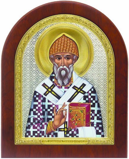 Imaginea sfântul Spiridon Lemn 24.8x29.2cm