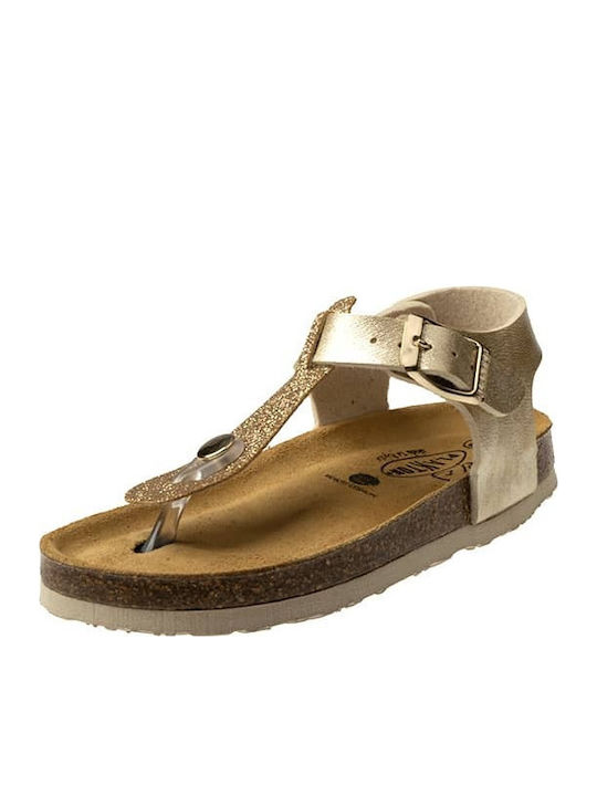 Plakton Kids' Sandals Elfy Lumier Anatomic Gold 131676