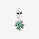 Pandora Metallic Pendant Motif for Jewelry in Shape Flower from Silver