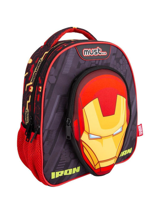 Must 3d Iron Man 2 Θήκες School Bag Backpack Kindergarten 8lt