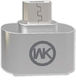 Silver Star Micro USB Male to Micro USB Female Converter Silver 1 Piece