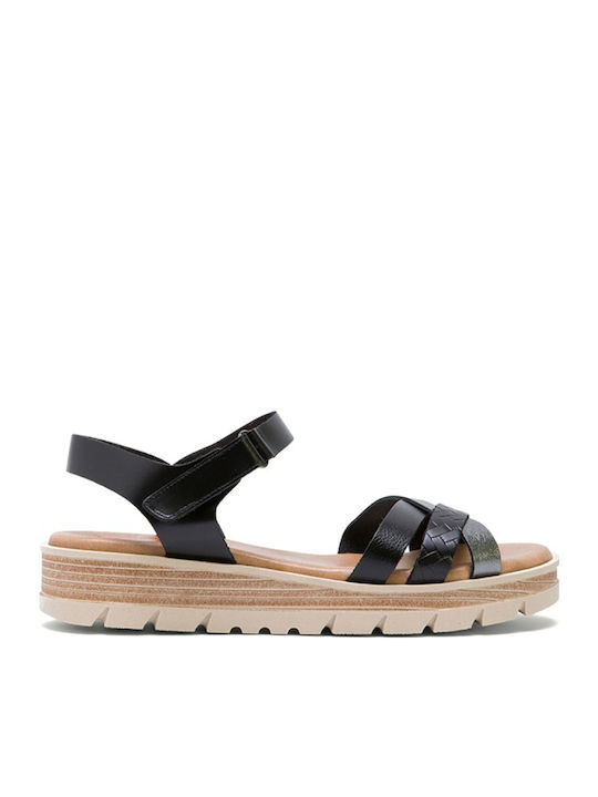 Porronet Leder Flache Sandalen für Damen Flatfo...