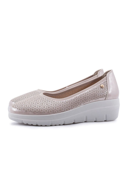 Mysoft Γυναικεία Slip-On Μπεζ