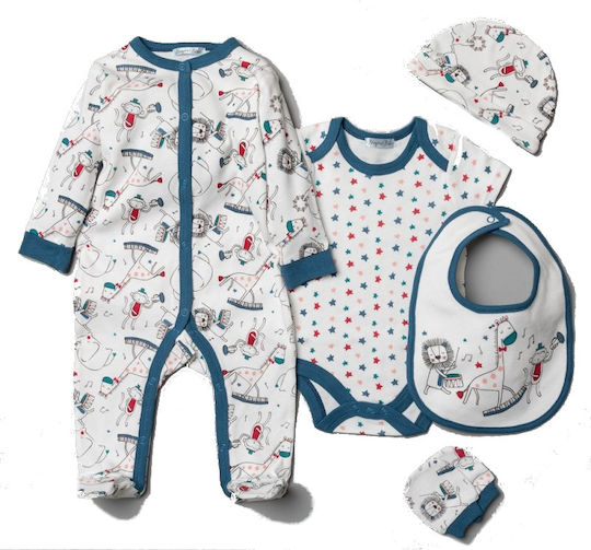 Bonjour Bebe Newborn Baby Clothes Gift Set 5 Pieces