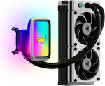 HYTE Thicc Q60 CPU Water Cooling Dual Fan 120mm for Socket AM4/AM5/1700/1200/115x with RGB Lighting