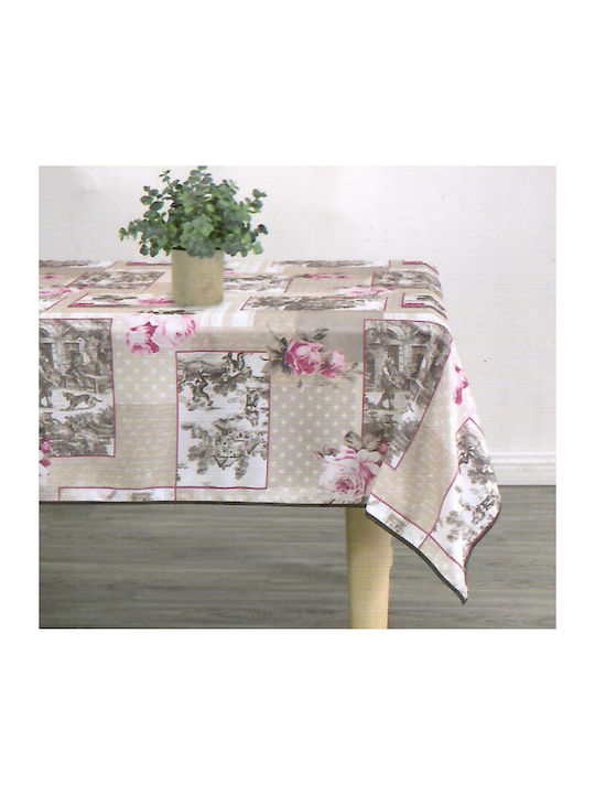 Chios Hellas Покривка за маса Beige-pink 150x150бр