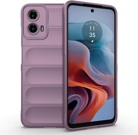 Magic Shield Back Cover Σιλικόνης Μωβ (Motorola Moto G34 5G)