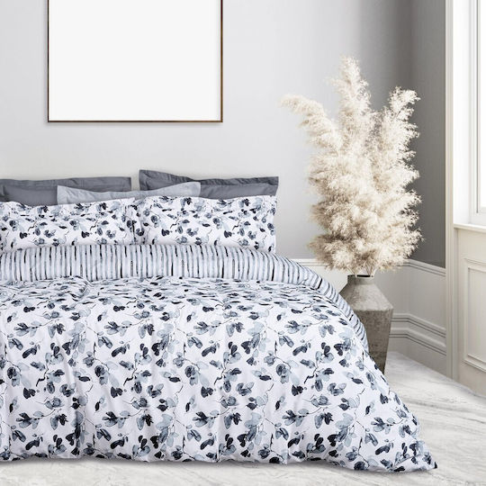 Das Home Сет Чаршафи с Ластик 170x200+35см. Casual 5417 Сив 4бр